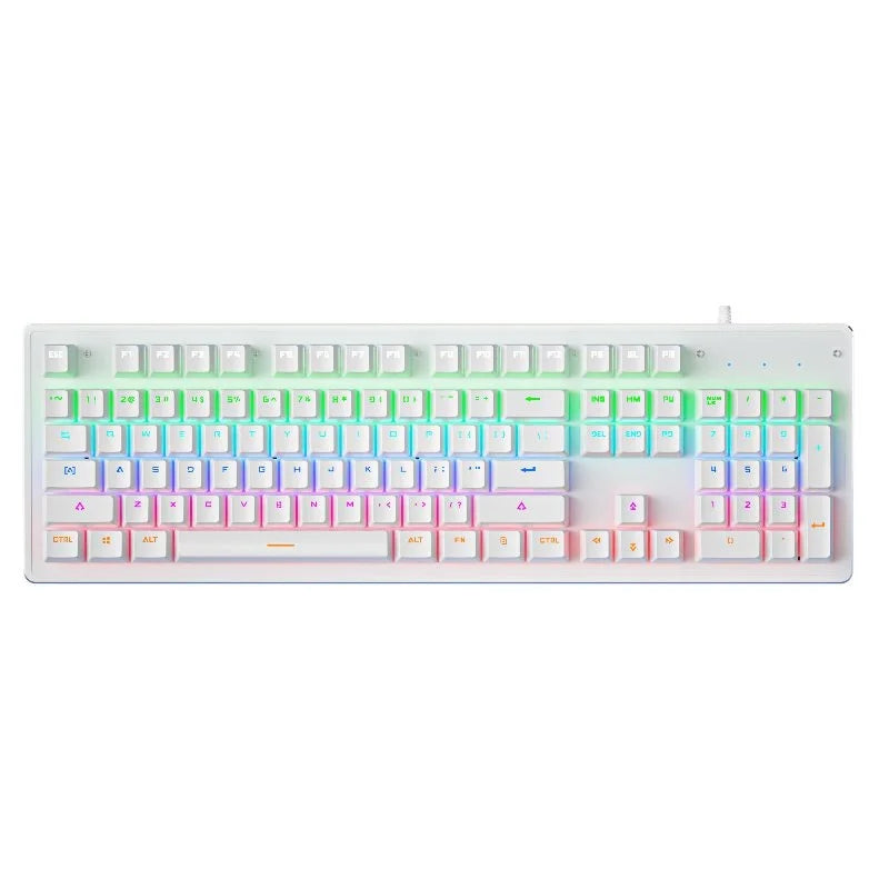 Cracked K880 Hot Swappable Mechanical Keyboard, Esports Game, Green Axis Office Computer Keyboard, Wired Mechanical Keyboard