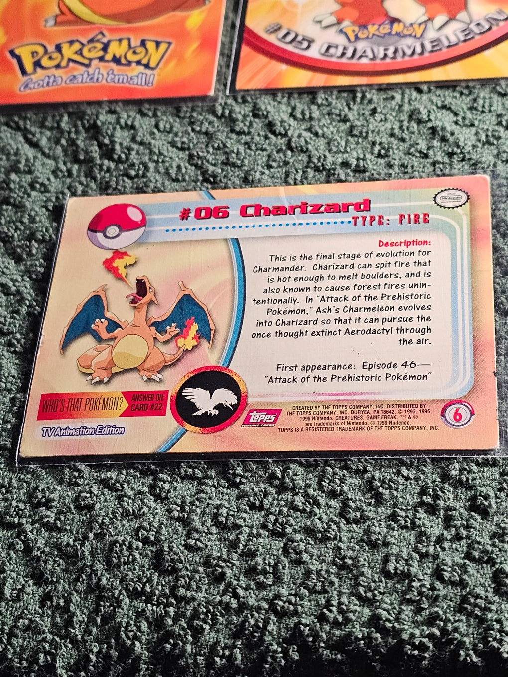 Charmander Topps Evolution Line MP/LP