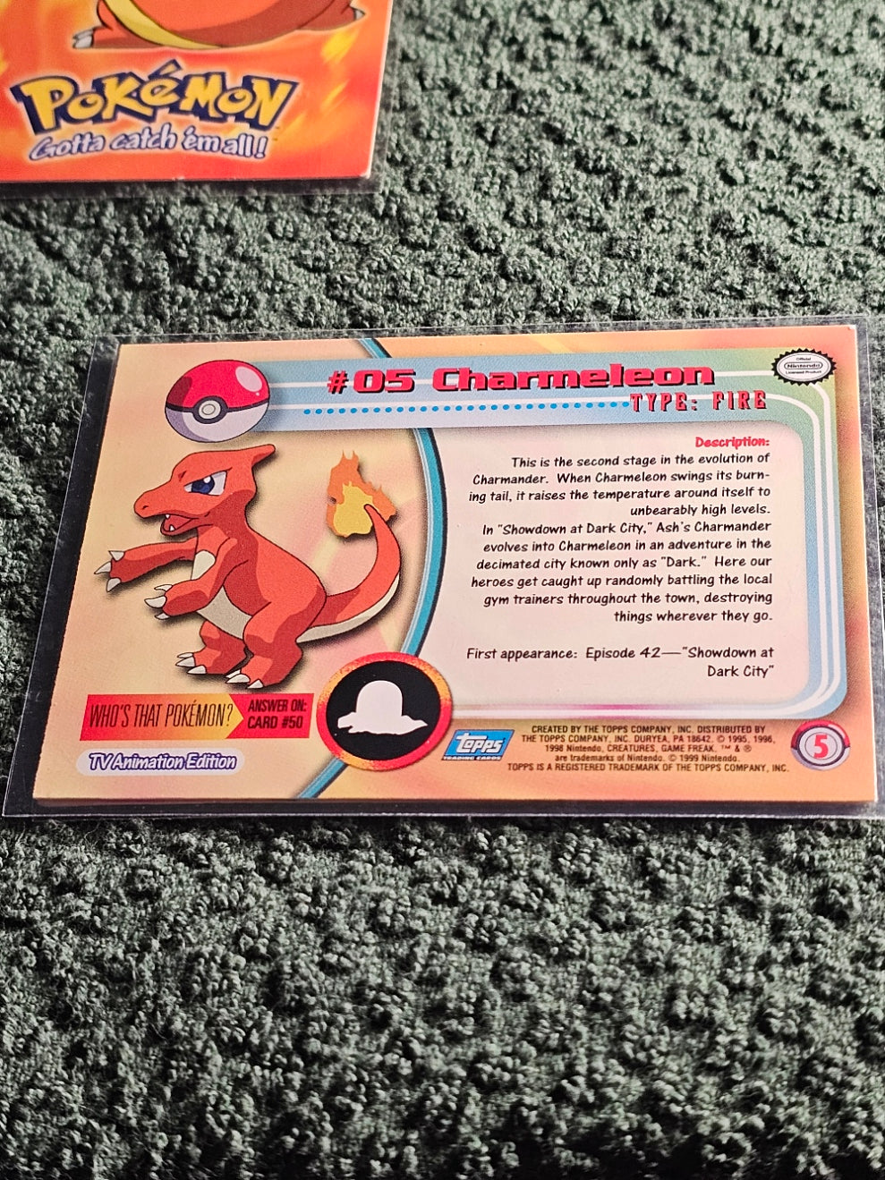 Charmander Topps Evolution Line MP/LP