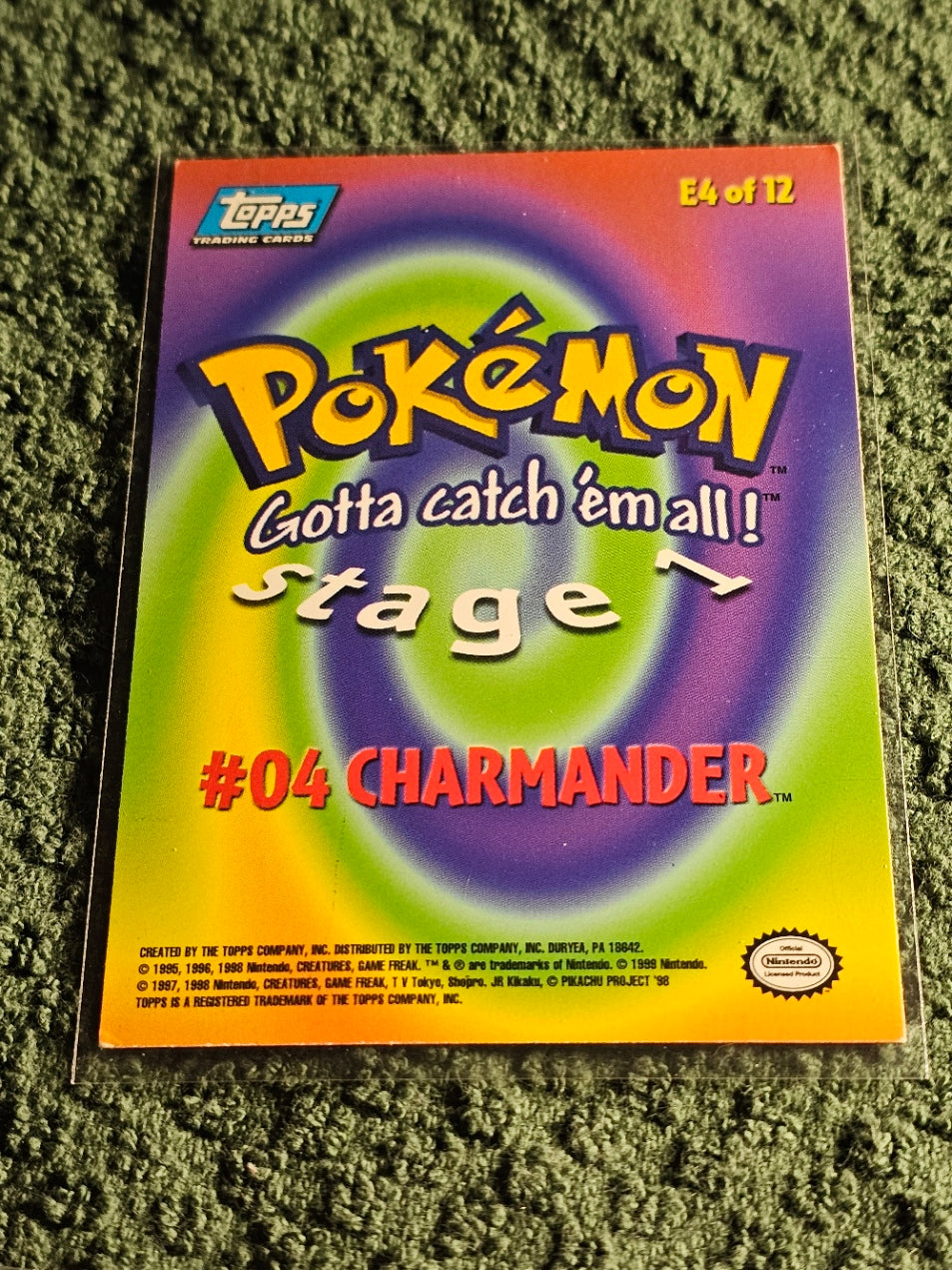 Charmander Topps Evolution Line MP/LP