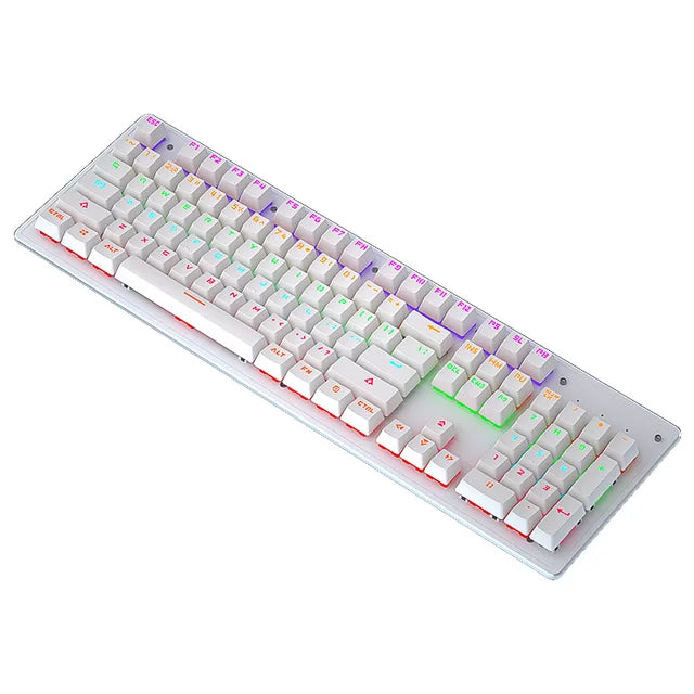 Cracked K880 Hot Swappable Mechanical Keyboard, Esports Game, Green Axis Office Computer Keyboard, Wired Mechanical Keyboard