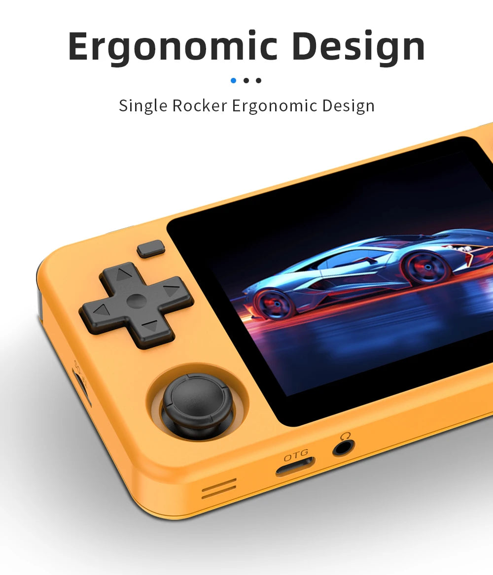 POWKIDDY RGB10X Handheld Game Console 3.5 Inch Screen ArkOS Linux Portable Retro Video Gaming Players RK3326 Children's Gifts
