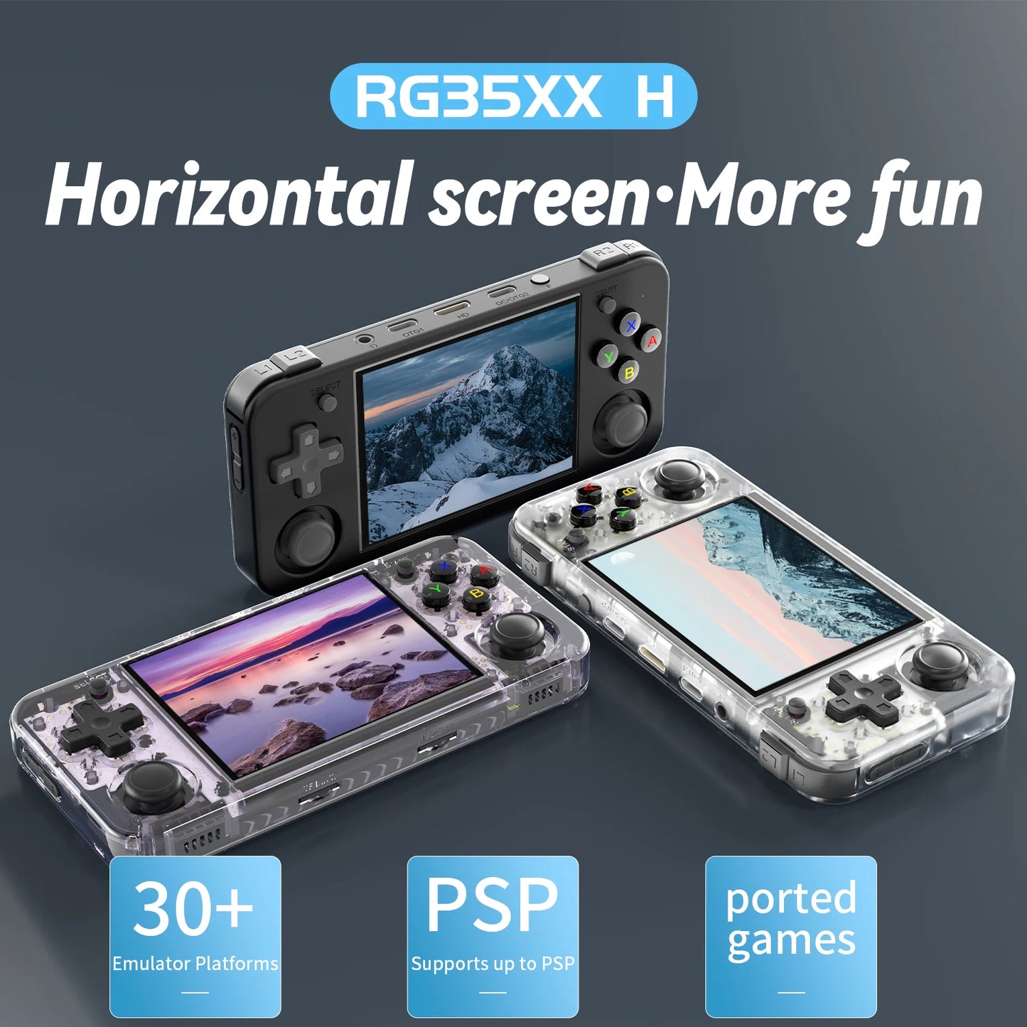 ANBERNIC RG35XX H Handheld Game Console Linux 3.5 inch IPS Screen H700