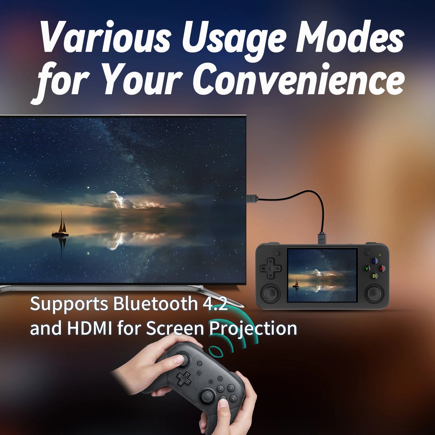 ANBERNIC RG35XX H Handheld Game Console Linux 3.5 inch IPS Screen H700