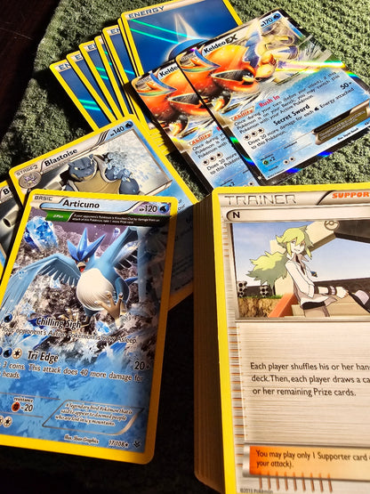 Keldeo, Blastoise & Articuno Battle Arena Theme Deck & Steam Siege Theme Deck Both Opened