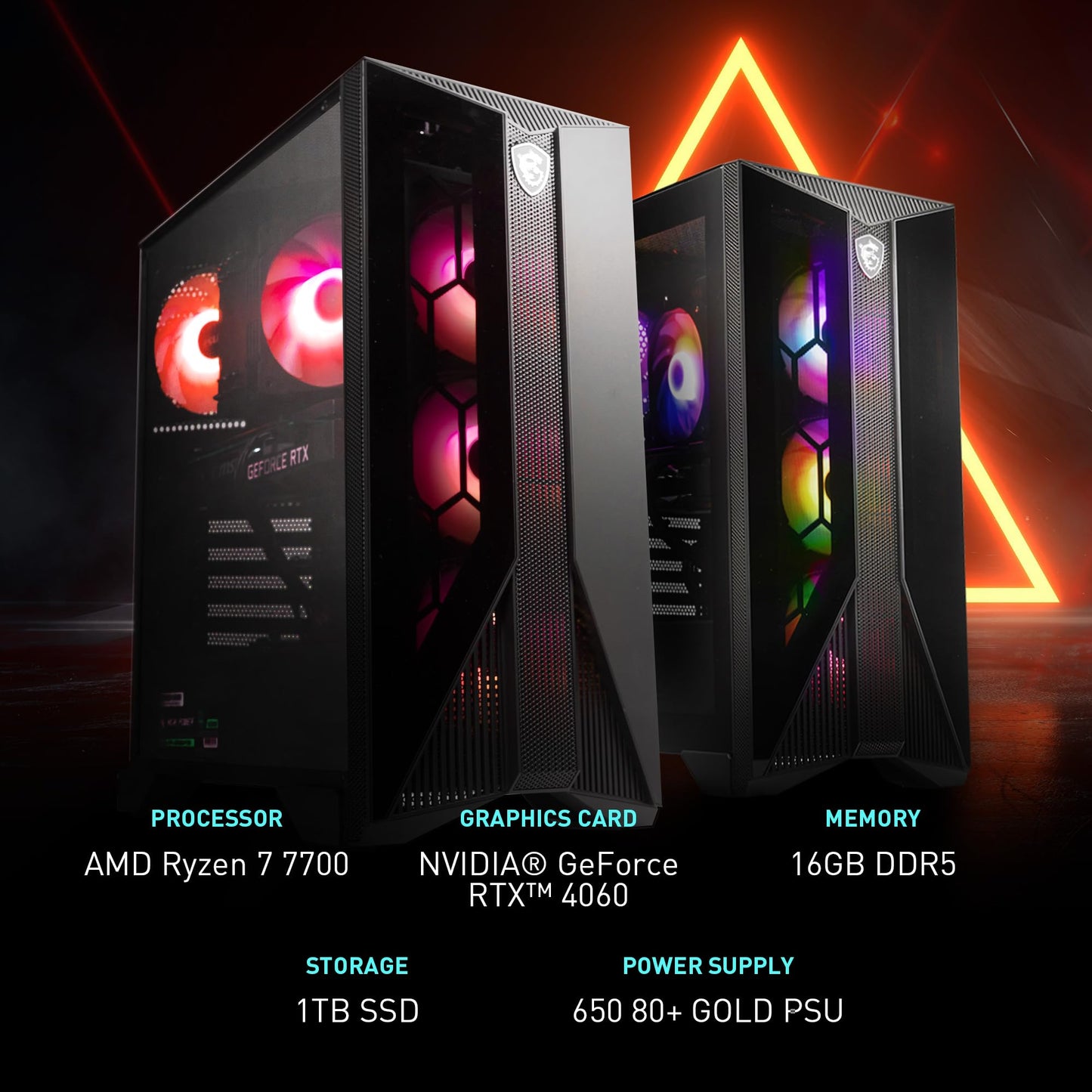 MSI Aegis Z2 Gaming Desktop 2024 Ryzen R7-7700 RTX 4060