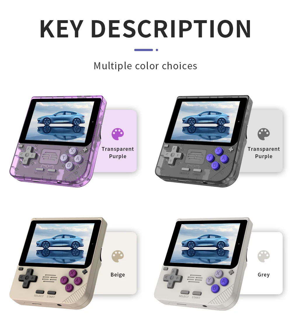 New POWKIDDY V10 Handheld Game Console 3.5 Inch 480*320 IPS OCA Full Screen Retro Opendinglinux Handhelds Cheap Children's Gifts