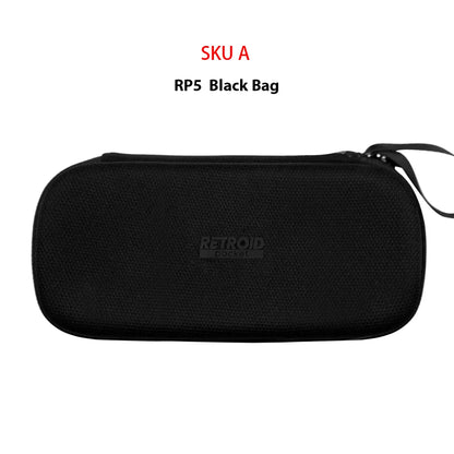 Black bag of Retroid Pocket 5 Handheld Game Console Portable Carry Case Screen Film Transparent Grip of RP5